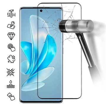 Vivo V29 Full Cover Tempered Glass Screen Protector - 9H - Black Edge