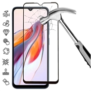 Xiaomi Redmi 12C Full Cover Tempered Glass Screen Protector - 9H - Black Edge
