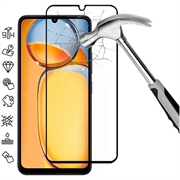 Xiaomi Redmi 13C 5G/Poco C65 Full Cover Tempered Glass Screen Protector - 9H - Black Edge