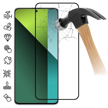 Xiaomi Redmi Note 13 Pro+ Full Cover Tempered Glass Screen Protector - 9H - Black Edge