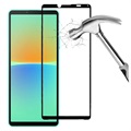 Full Cover Sony Xperia 10 IV Tempered Glass Screen Protector - Black