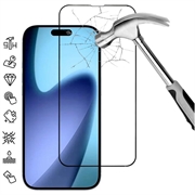 iPhone 17 Pro Max Full Cover Tempered Glass Screen Protector - 9H - Black Edge