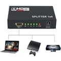 Full HD HDMI Splitter 1x4 - Audio & Video - Black