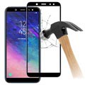 5D Full Size Samsung Galaxy A6+ (2018) Tempered Glass Screen Protector - Black