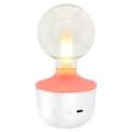 G80 Flame Effect Table Lamp / RGB Multicolor Night Light - White