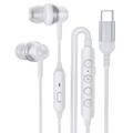 GC0098 Type-C Wired Earphones with Microphone - White