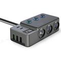 GC06 High-Power Car Charger Adapter - 3 Sockets, USB-A, PD USB-C - 120W