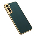 GKK Electroplated Samsung Galaxy S22 5G Hybrid Case - Midnight Green
