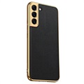 GKK Electroplated Samsung Galaxy S22+ 5G Hybrid Case - Black