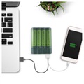 GP Charge AnyWay AA/AAA USB Battery Charger & Powerbank