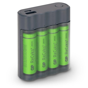 GP Charge AnyWay AA/AAA USB Battery Charger & Powerbank