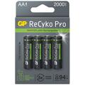 GP ReCyko Pro PhotoFlash Rechargeable AA Batteries 2000mAh - 4 Pcs.