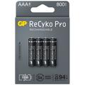 GP ReCyko Pro Rechargeable AAA Batteries 800mAh - 4 Pcs.