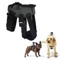 GP197 Adjustable Dog Harness Chest Strap for Action Camera - Black