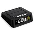 GS-301 Solar Powered LED Digital Alarm Clock with Driving Fatigue Reminder