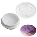 GT0028 Saint Honore Blossom Silicone Cake Mold - 22cm - White