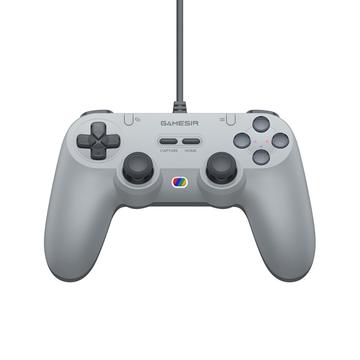 GameSir T3 Lite Wired Gaming Controller for PC/Steam/Switch/Android/iOS - Grey