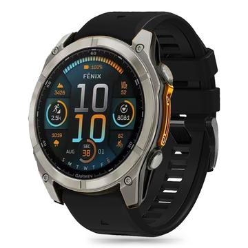 Garmin Fenix 5X/5X Plus/6X/6X Pro/7X/8 Tech-Protect Silicone Line Strap - 51mm - Black