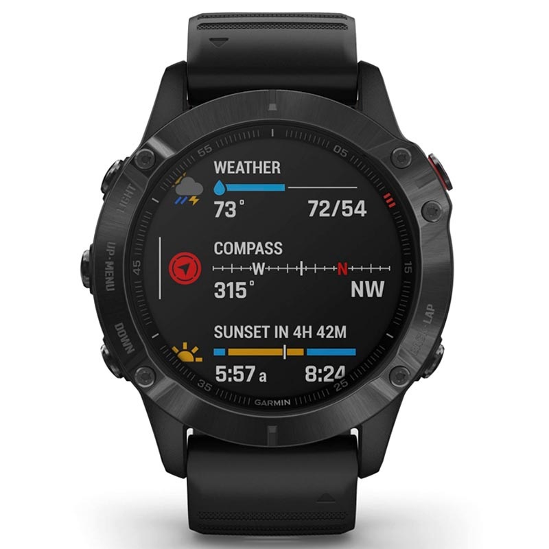 Garmin Fenix 6 Smartwatch - Pro - 47mm - Black