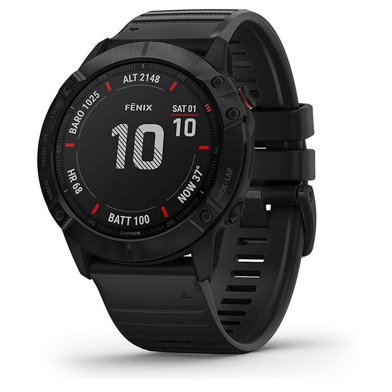 Garmin Fenix 6X Pro GPS Smartwatch - 51mm - Black / Black