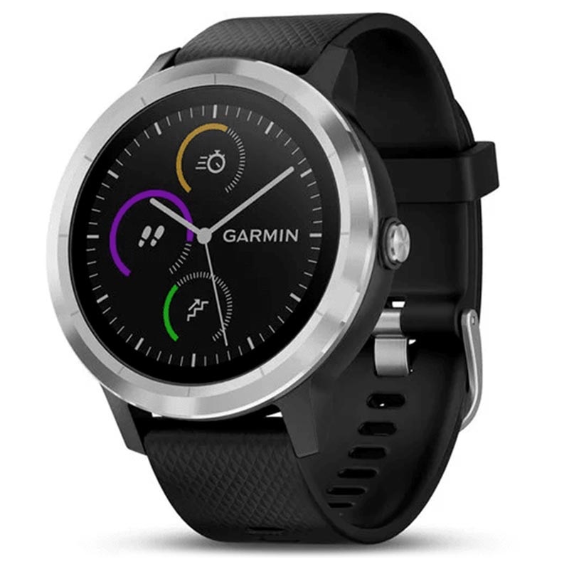 Garmin Vivoactive Waterproof Smartwatch - 5ATM - Black Silver