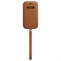 Apple iPhone 12 Mini Leather Sleeve with MagSafe MHMP3ZM/A - Saddle Brown