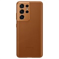 Samsung Galaxy S21 Ultra 5G Leather Cover EF-VG998LAEGWW - Brown