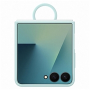Samsung Galaxy Z Flip7 Silicone Cover with Ring EF-PF766TMEGWW - Light Cyan