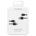 Samsung USB-A / USB-C Cable EP-DG930MBEGWW - 2 Pcs. - Black