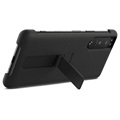 Sony Xperia 5 III Style Cover with Stand XQZ-CBBQB - Black