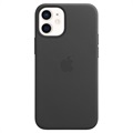 iPhone 12 Mini Apple Leather Case with MagSafe MHKA3ZM/A - Black