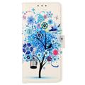 Glam Series Huawei Nova 10 Pro Wallet Case - Flowering Tree / Blue