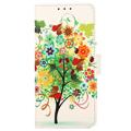 Glam Series Huawei Nova 10 Pro Wallet Case - Flowering Tree / Green