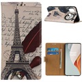 Glam Series OnePlus Nord N100 Wallet Case - Eiffel Tower