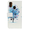 Glam Series OnePlus Nord N100 Wallet Case - Flowering Tree / Blue