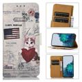 Glam Series Motorola Moto G22 Wallet Case - Eiffel Tower