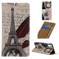Glam Series Samsung Galaxy A10 Wallet Case - Eiffel Tower