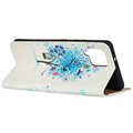 Glam Series Samsung Galaxy A42 5G Wallet Case - Flowering Tree / Blue