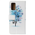 Glam Series Samsung Galaxy S20 FE Wallet Case - Flowering Tree / Blue