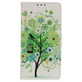 Glam Series Samsung Galaxy S20 FE Wallet Case - Flowering Tree / Green