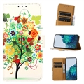 Nokia G42 Glam Series Wallet Case - Flowering Tree / Colorful