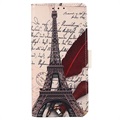 Glam Series Motorola Moto E20/E30/E40 Wallet Case - Eiffel Tower