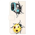Glam Series Motorola Moto E20/E30/E40 Wallet Case - Ladybugs