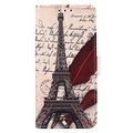 Glam Series Samsung Galaxy A73 5G Wallet Case - Eiffel Tower