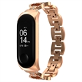 Xiaomi Mi Band 5/6 Glam Stainless Steel Strap - Gold