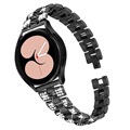 Samsung Galaxy Watch4/Watch4 Classic Glam Stainless Steel Strap - Black