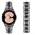 Samsung Galaxy Watch4/Watch4 Classic Glam Stainless Steel Strap - Black