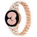 Samsung Galaxy Watch4/Watch4 Classic Glam Stainless Steel Strap - Rose Gold