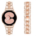 Samsung Galaxy Watch4/Watch4 Classic Glam Stainless Steel Strap - Rose Gold