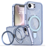 iPhone 16e Glitter Hybrid Case with Kickstand - MagSafe Compatible - Blue